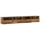 TV vægskab 2 pcs Gammelt træ 100 x 30 x 30 cm Konstrueret træ