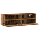 TV vægskab 2 pcs Gammelt træ 100 x 30 x 30 cm Konstrueret træ