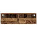 TV vægskab 2 pcs Gammelt træ 100 x 30 x 30 cm Konstrueret træ