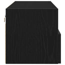 TV vægskab 100 x 30 x 30 cm Sort eg Konstrueret træ