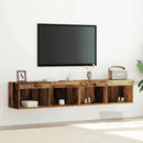 TV-møbelsæt 2 pcs Gammelt træ 80 x 30 x 30 cm Konstrueret træ