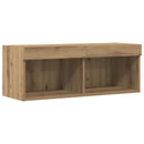 TV-møbelsæt med LED artisan eg 80 x 30 x 30 cm Konstrueret træ