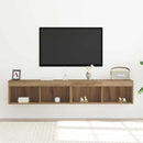 TV-møbelsæt med LED 2 pcs Artisan Egetræ 80 x 30 x 30 cm