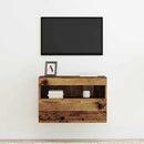 TV vægskab med LED Gammelt træ 60 x 30 x 40 cm Konstrueret træ