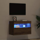 TV vægskab med LED artisan eg 60 x 30 x 40 cm Konstrueret træ