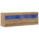 TV vægskab 2 pcs artisan eg 60 x 30 x 40 cm Konstrueret træ