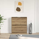 Sko skab med hylde Røget eg 80 x 21 x 87,5 cm Konstrueret træ