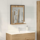 Spejl artisan eg 50 x 12 x 60 cm Glas og Ingeniørtræ