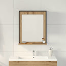 Spejl artisan eg 50 x 12 x 60 cm Glas og Ingeniørtræ