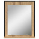 Spejl artisan eg 50 x 12 x 60 cm Glas og Ingeniørtræ