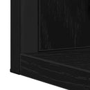 Spejl med hylde Sort eg 50 x 12 x 60 cm Glas og Ingeniørtræ