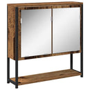Spejlskab med hylde Gammelt træ 60 x 16 x 60 cm Konstrueret træ