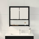 Spejlskab Sort eg 60 x 16 x 60 cm Konstrueret træ