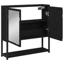 Spejlskab Sort eg 60 x 16 x 60 cm Konstrueret træ