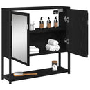 Spejlskab Sort eg 60 x 16 x 60 cm Konstrueret træ
