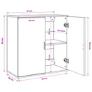 Sideboard Gammelt træ 79 x 38 x 80 cm Konstrueret træ