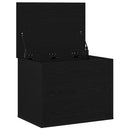 Opbevaringskasse Sort eg 60 x 42 x 46 cm Konstrueret træ