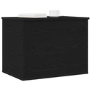 Opbevaringskasse Sort eg 60 x 42 x 46 cm Konstrueret træ