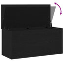 Opbevaringskasse Sort eg 100 x 42 x 46 cm Konstrueret træ