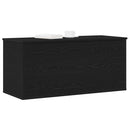 Opbevaringskasse Sort eg 100 x 42 x 46 cm Konstrueret træ