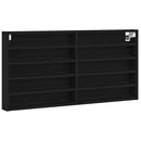 Display Skab Sort eg 100 x 8,5 x 50 cm Konstrueret træ