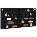Display Skab Sort eg 100 x 8,5 x 50 cm Konstrueret træ