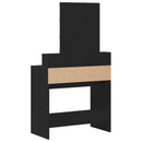 Dressingbord Sort eg 80 x 41 x 144,5 cm Konstrueret træ