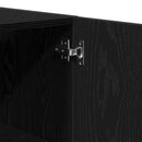 Vægskab Vægmonteret Sort eg 60 x 31,5 x 60 cm Konstrueret træ