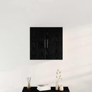 Vægskab Vægmonteret Sort eg 60 x 31,5 x 60 cm Konstrueret træ