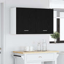 Hængeskab Lyon 2 pcs Sort eg 50 x 31 x 60 cm Konstrueret træ
