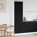 Hængeskab Lyon Sort eg 60 x 31 x 207 cm Konstrueret træ