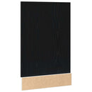 opvaskemaskinepanel "Lyon" sort eg 45x1,5x67 cm konstrueret træ
