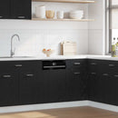 opvaskemaskinepanel "Lyon" sort eg 45x1,5x67 cm konstrueret træ