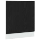 opvaskemaskinepanel "Lyon" sort eg 60x1,5x67 cm konstrueret træ