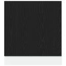 opvaskemaskinepanel "Lyon" sort eg 60x1,5x67 cm konstrueret træ