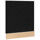 opvaskemaskinepanel "Lyon" sort eg 60x1,5x67 cm konstrueret træ
