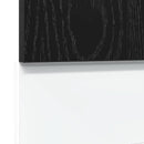 opvaskemaskinepanel "Lyon" sort eg 60x1,5x67 cm konstrueret træ