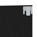 Senge Hovedgærde Sort eg 160 x 1.5 x 80.5 cm Konstrueret træ
