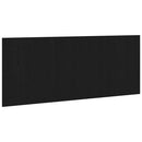Senge Hovedgærde Sort eg 160 x 1.5 x 80.5 cm Konstrueret træ