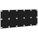 Senge Hovedgærde Sort eg 160 x 1.5 x 80.5 cm Konstrueret træ