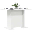 Spisebord Hvid 110 x 60 x 75 cm Konstrueret træ