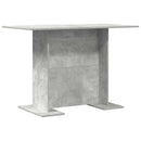 Spisebord Beton Grå 110 x 60 x 75 cm Konstrueret træ