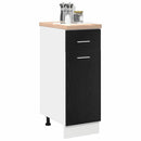Hængeskab med skuffe Sort eg 30 x 46 x 81,5 cm Konstrueret træ