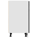 Hængeskab med skuffe Sort eg 30 x 46 x 81,5 cm Konstrueret træ
