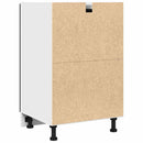 Hængeskab med skuffe Sort eg 50 x 46 x 81,5 cm Konstrueret træ