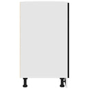 Hængeskab med skuffe Sort eg 50 x 46 x 81,5 cm Konstrueret træ