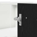 Hængeskab Sort eg 75,5 x 75,5 x 80,5 cm Konstrueret træ