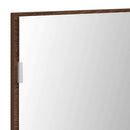 Spejl Vægmonteret Brun eg 80 x 37 cm Glas og Ingeniørtræ