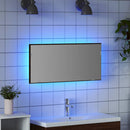 Spejl Vægmonteret Brun eg 80 x 37 cm Glas og Ingeniørtræ