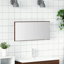 Spejl Vægmonteret Brun eg 80 x 37 cm Glas og Ingeniørtræ